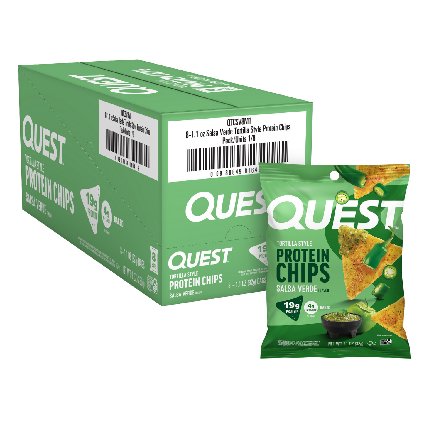 salsa-verde-tortilla-style-protein-chips-l4 110071_QN_USA_Pkg_ProteinChips_Tortilla_SV_8ctCarton_3D_Composite_Force_1.png